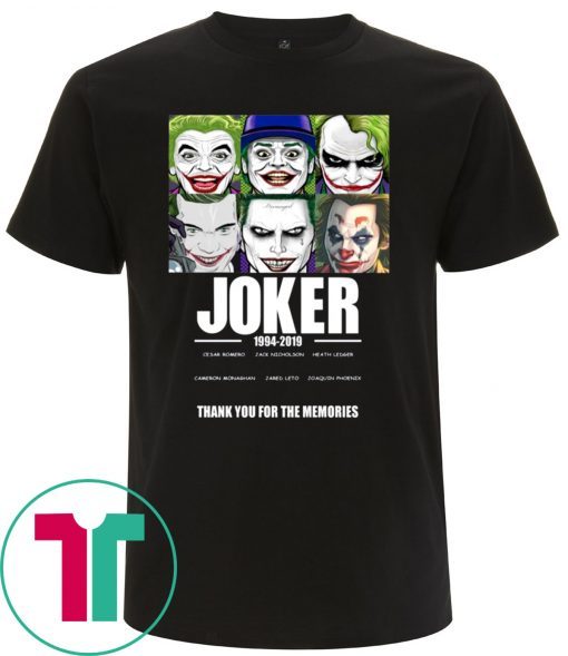 JOKER 1994 2019 THANK YOU FOR THE MEMORIES TEE SHIRT