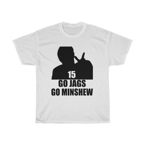 Jaguars Go Jags Go Minshew Unisex Heavy Cotton Tee