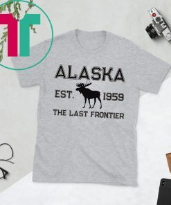 Moose Alaska est 1959 The Last frontier tee shirt