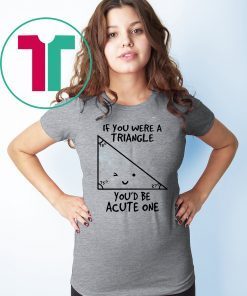 Math if you were a triangle you’d be acute one shirt