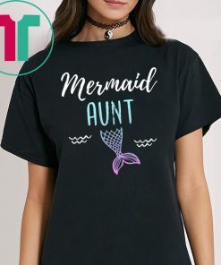 Mermaid Aunt Family Birthday Party T-shirt