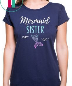 Mermaid Sister Family Birthday Party T-shirt