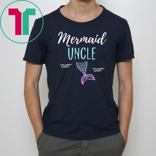 Mermaid Uncle Family Birthday Party T-shirt