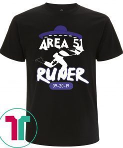 NARUTO ALIEN AREA 51 RUNNERS FUNNY T-SHIRT