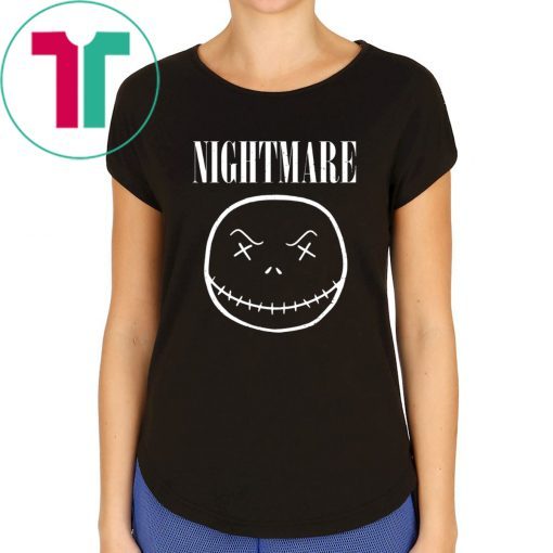 NIGHTVANA NIGHTMARE JACK FACE HALLOWEEN T-SHIRT