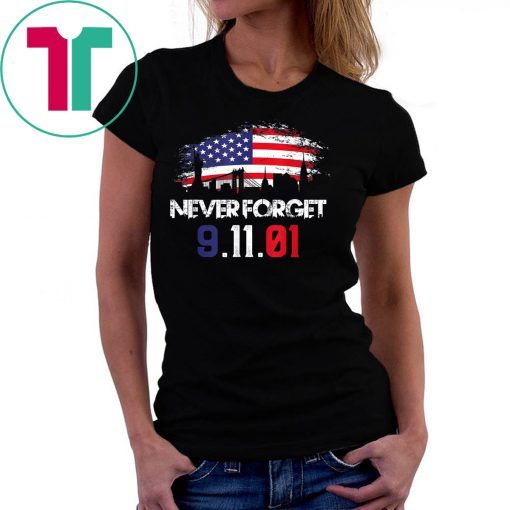 Never forget Patriotic 911 American Flag T-Shirt