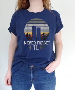 Never forget Patriotic 911 American Flag Vintage Gifts T-Shirt