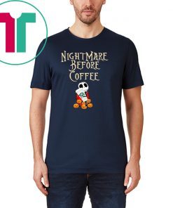 Nightmare before coffee skellington hug starbucks shirt