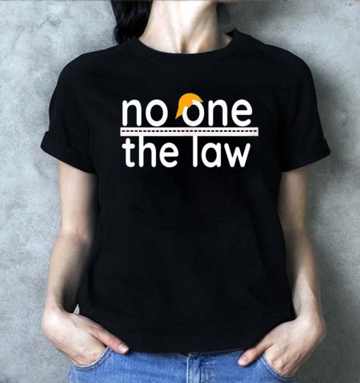 No One is Above the Law Trump Political Fun & SeriousT-Shirt