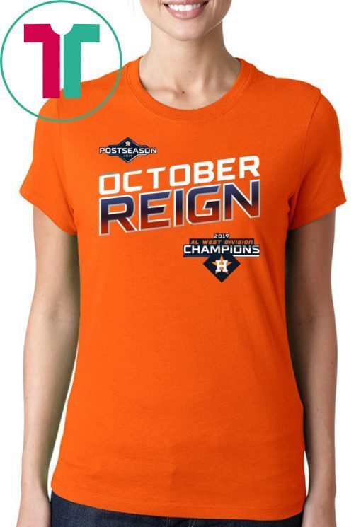 Astros al west champion October reign braves Tee Shirt For Mens Womens