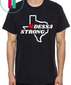 Odessa Strong Texas Flag Map Victims T-Shirt