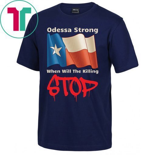 Odessa Strong Texas Flag T-Shirt