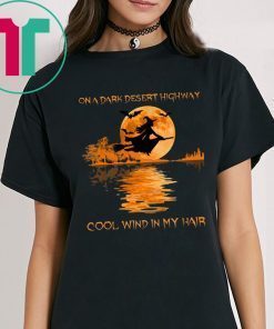 On A Dark Desert Highway Witch Feel Cool Wind In My Hair Tee Shirt