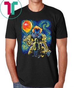 PENNYWISE AND GEORGIE SHIRT PENNYWISE VAN GOGH STYLE - FUNNY HALLOWEEN