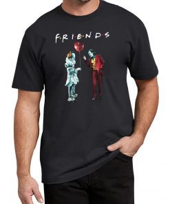 Pennywise with joker friends tv show shirt