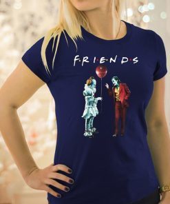 Pennywise with joker friends tv show shirt