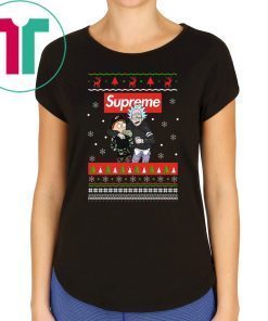 Rick And Morty Supreme Christmas Sweatshirt Funny