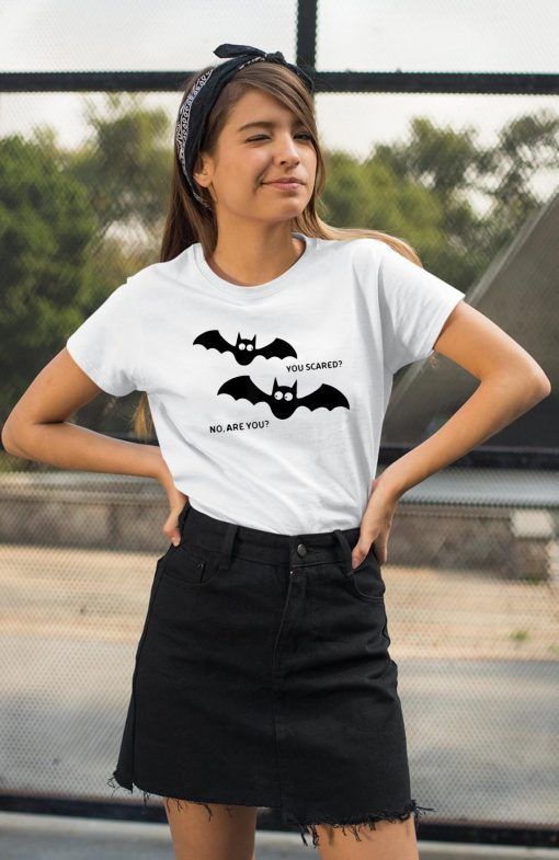 Scared Bats Funny Halloween Shirt