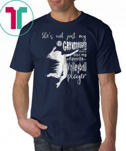 She's Not Just My Granddaughter She's Also Volleyball Player Tee Shirt