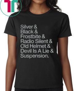 Silver & Black & Frostbite & Radio Silent & Old Helmet & Devil Is A Lie & Suspension Oakland Football Shirt