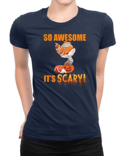 So Awesome It's Scary Mummy Fox Halloween Kid T-shirt