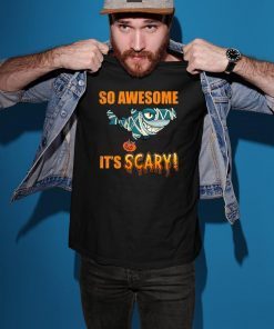 So Awesome It's Scary Mummy Shark Halloween Kid T-shirt