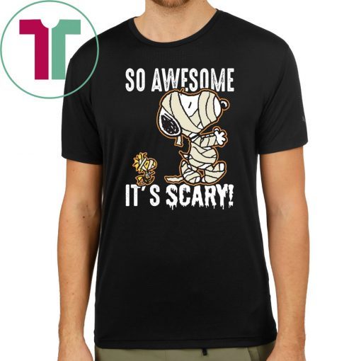 So Awesome It's Scary Mummy Snoopy Kids T-shirt