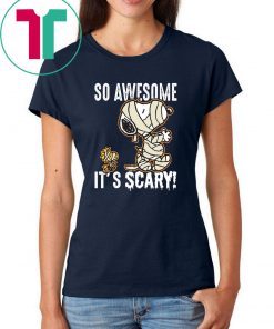 So Awesome It's Scary Mummy Snoopy Kids T-shirt