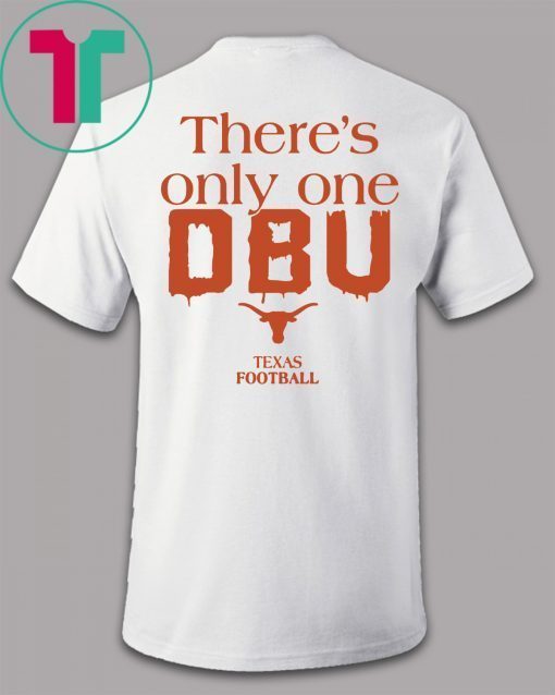 Texas Player Texas DBU T-Shirt Font and Back