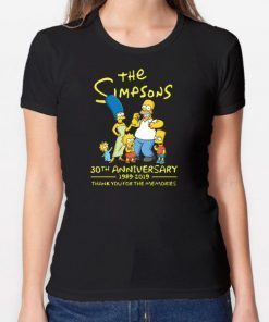 The simpsons-30th anniversary 1989-2019 thank you for memories Shirt
