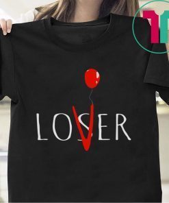 Halloween Top Pennywise Loser Lover IT T-Shirt