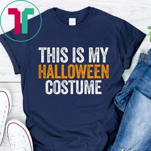 Vintage This Is My Halloween Costume Apparel, Funny Retro T-Shirt