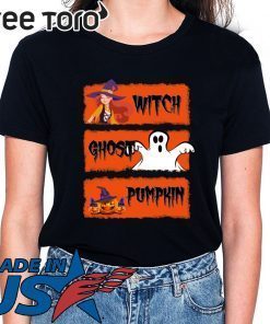 HALLOWEEN WITCH GHOST PUMPKIN TEE SHIRT