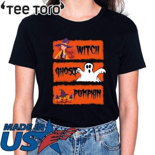 HALLOWEEN WITCH GHOST PUMPKIN TEE SHIRT