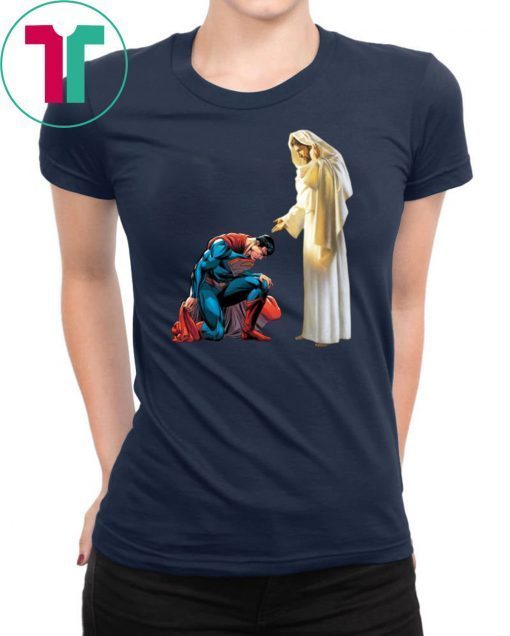 superman kneel before jesus T-Shirt