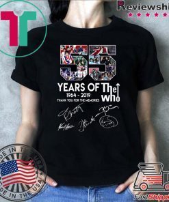 55 Years of The Who shirt