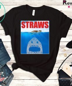 Anti Straws Save The Sea Turtles Save The Earth T-shirt