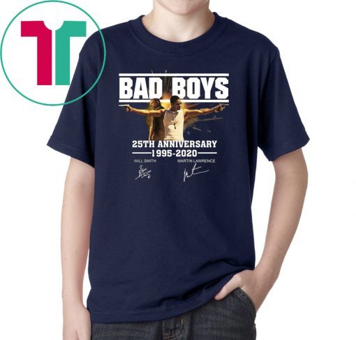 Bad boys 25th anniversary 1995-2020 signatures shirt