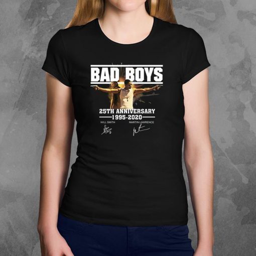 Bad boys 25th anniversary 1995-2020 signatures shirt