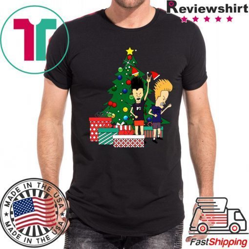 Beavis And Butthead Around The Christmas Tree T-Shirts