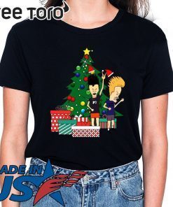Beavis And Butthead Around The Christmas Tree T-Shirts