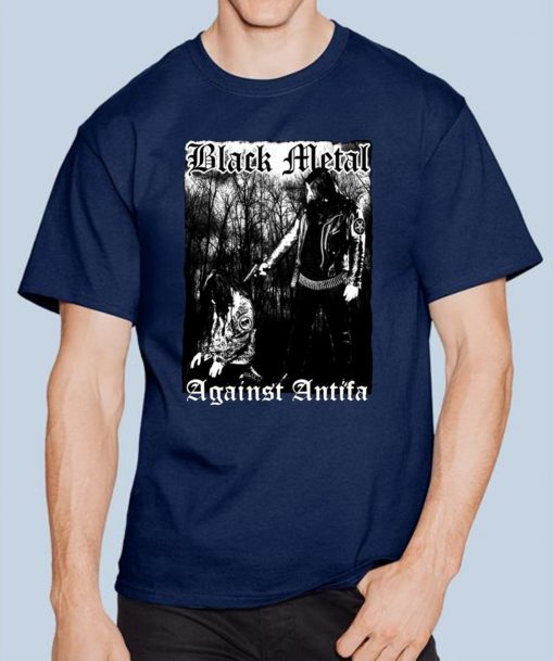 Offcial ‘Black Metal Against Antifa’ Tee Shirt Behemoth’s Nergal Reveals Tee