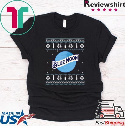 Blue Moon Beer Sweatshirt Blue Moon Beer Christmas Ugly T-Shirt