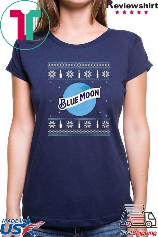 Blue Moon Beer Sweatshirt Blue Moon Beer Christmas Ugly T-Shirt