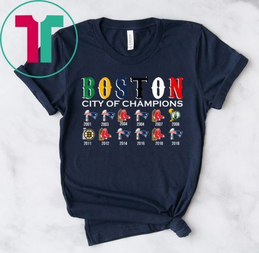 Boston City of Champions 2020 T-Shirt - OrderQuilt.com