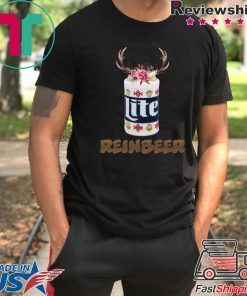 Can Miller Lite Reinbeer Funny Christmas Shirt