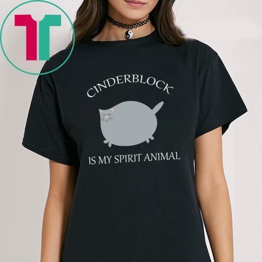 Cinderblock Cat is my spirit animal t-shirt