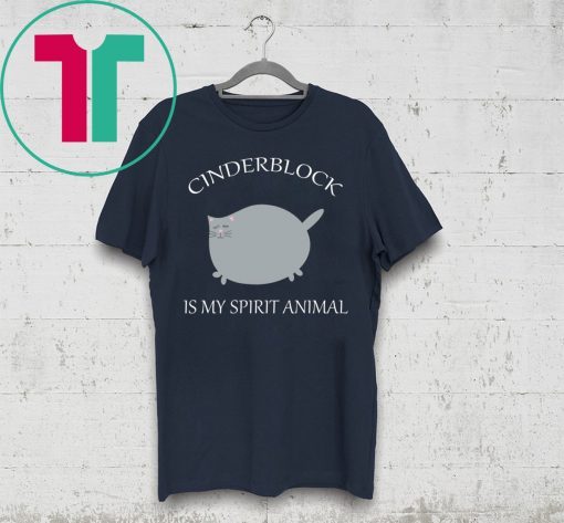 Cinderblock Cat is my spirit animal t-shirt