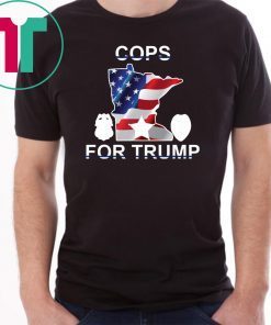 Cops For Donald Trump USA Flag Gift T-Shirt