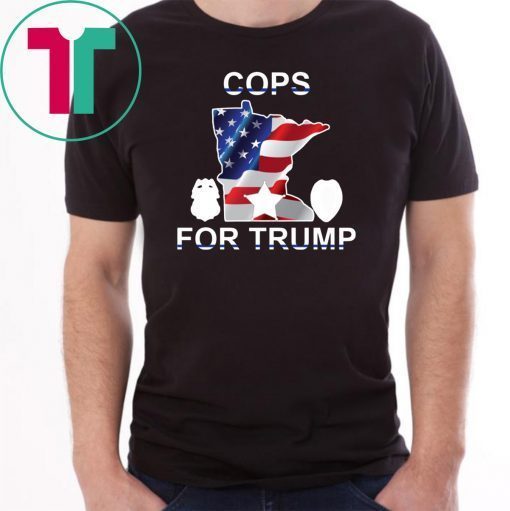 Cops For Donald Trump USA Flag Gift T-Shirt